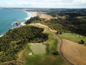 Kauri Cliffs 7th Aerial Back